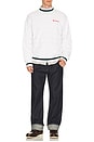 view 3 of 5 Bar Stripe Polo Tennis Pullover in White