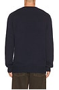 view 2 of 5 Roving Cotton USA Flag Crewneck Sweater in Hunter Navy