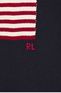 view 6 of 5 Roving Cotton USA Flag Crewneck Sweater in Hunter Navy