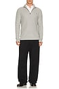 view 4 of 5 Cotton 1/2 Zip Pullover Sweater in Andover Heather