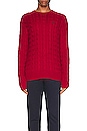 view 4 of 5 Long Sleeve Sweater in Park Avenue Red