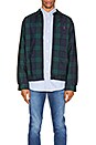 view 1 of 5 Polyester Micro Bi-Swing Windbreaker in Blackwatch Plaid