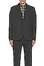 view 4 of 5 Tailored Twill Sport Coat Blazer in Charcoal