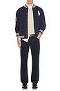 view 5 of 5 Athletic Fleece Big Pony Baseball Jacket in Cruise Navy