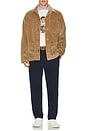 view 2 of 5 Wale Corduroy Barton Overshirt in Montana Khaki