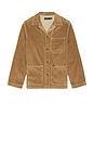 view 3 of 5 Wale Corduroy Barton Overshirt in Montana Khaki