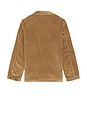 view 4 of 5 Wale Corduroy Barton Overshirt in Montana Khaki