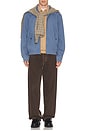 view 3 of 5 Polo Ralph Lauren Montauk Chino Bedford Knit Rib Lined Windbreaker in Delta Blue