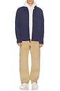 view 3 of 5 Polo Ralph Lauren Heavy Weight Fleece Garment Dyed Deck Jacket in Cruise Navy