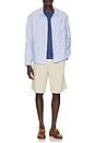 view 3 of 5 CHEMISE in Cabana Blue White