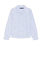 view 4 of 5 CHEMISE in Cabana Blue White