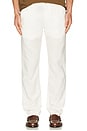 view 3 of 5 Bedford Cotton Linen Maritime Straight Pant in Deckwash White