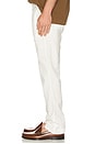 view 4 of 5 Bedford Cotton Linen Maritime Straight Pant in Deckwash White