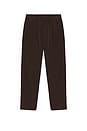 view 1 of 5 Garment Dyed Corduroy Prepster Pleated Pant in Dark Brown