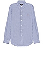 view 1 of 5 Oxford Sport Shirt in Blue & White Gingham