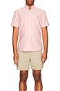 view 4 of 5 Oxford Short Sleeve Shirt in Pink