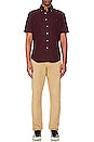 view 5 of 5 Short Sleeve Shirt in Harvard Wine