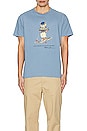 view 3 of 4 Ski Bear Tee in Channel Blue
