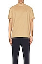 view 4 of 5 Pima Polo Tee in Camel Heather
