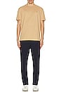 view 5 of 5 Pima Polo Tee in Camel Heather
