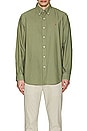 view 4 of 5 Long Sleeve Oxford Classic Shirt in Sage Green
