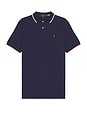 view 1 of 5 Tipped Mesh Classic Polo in Newport Navy