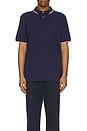 view 4 of 5 Tipped Mesh Classic Polo in Newport Navy