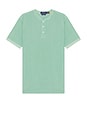 view 1 of 5 Featherweight Mesh Henley in Faded Mint