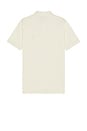 view 2 of 5 Mesh Short Sleeve Polo in Parchment Cream
