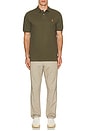 view 5 of 5 Mesh Short Sleeve Polo in Canopy Olive