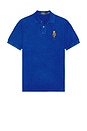 view 1 of 5 Short Sleeve Mesh Novelty Bear Polo Saltwash in Iris Blue