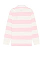 view 2 of 5 Heritage Icon Bear Rugby Shirt in Pink & White