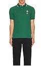 view 4 of 5 Short Sleeve Novelty Bear Polo in Antique Green