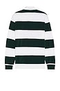 view 2 of 5 Wimbledon Terry Graphic Rugby Shirt in Moss Agate & White