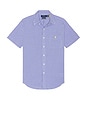 view 1 of 5 Seersucker Pocket Sport Shirt in Blue & White