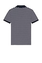 view 2 of 5 Short Sleeve Johnny Collar Polo in Navy & White