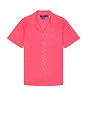 view 1 of 5 Short Sleeve Camp Pocket Sport Shirt in Pale Red