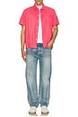 view 5 of 5 Short Sleeve Camp Pocket Sport Shirt in Pale Red