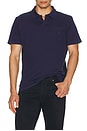 view 4 of 5 Short Sleeve Johnny Collar Polo in Newport Navy