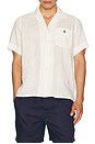 view 4 of 5 Linen Andy Camp Sport Shirt in Deckwash White