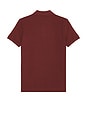 view 2 of 5 Short Sleeve Cotton Mesh Novelty Bear Polo in Red Wine