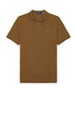 view 1 of 5 Short Sleeve Mesh Polo in Nature Brown