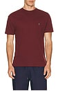view 4 of 5 Short Sleeve Crewneck Pocket T-Shirt in Red Wine