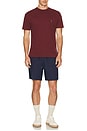 view 5 of 5 Short Sleeve Crewneck Pocket T-Shirt in Red Wine