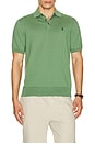 view 4 of 5 Short Sleeve Cotton Placket Pullover Sweater in Fatigue