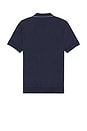 view 2 of 5 Short Sleeve Johnny Collar Polo in Spring Navy Heather