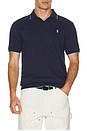 view 4 of 5 Short Sleeve Johnny Collar Polo in Spring Navy Heather