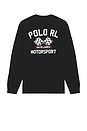 view 2 of 4 Long Sleeve Motorsport Graphic T-Shirt in Polo Black