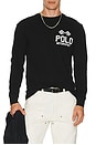view 3 of 4 Long Sleeve Motorsport Graphic T-Shirt in Polo Black