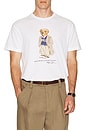 view 3 of 4 Cotton Mesh Novelty T-Shirt in White